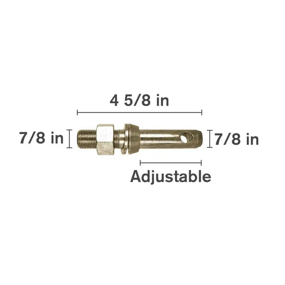 7/8" x 4-5/8" Adjustable Length Draw Pin (Lift Arm Pin)-zoom-