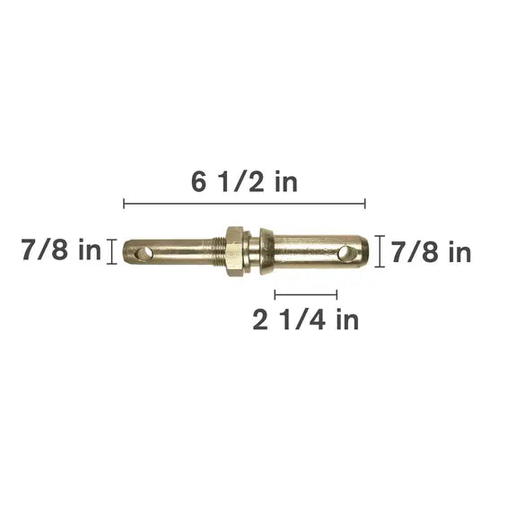 7/8" X 6-1/2" Adjustable Category 0-3 Draw Pin (Lift Arm Pin)-zoom-