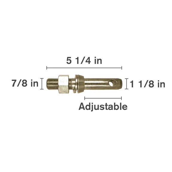 1-1/8" X 5-1/4" Adjustable Category 0-3 Draw Pin (Lift Arm Pin)-zoom-1