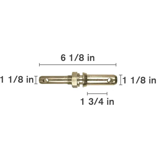 1-1/8" X 1-3/4" Adjustable Category 0-3 Draw Pin (Lift Arm Pin)-zoom-1