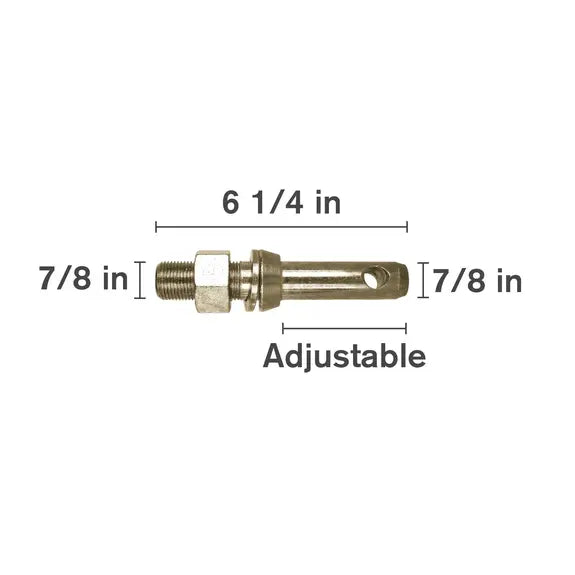 7/8" X 6-1/4" Adjustable Category 0-3 Draw Pin (Lift Arm Pin)-1