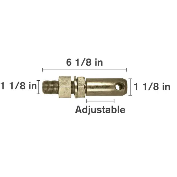 1-1/8" X 6-1/8" Adjustable Category 0-3 Draw Pin (Lift Arm Pin)-zoom-