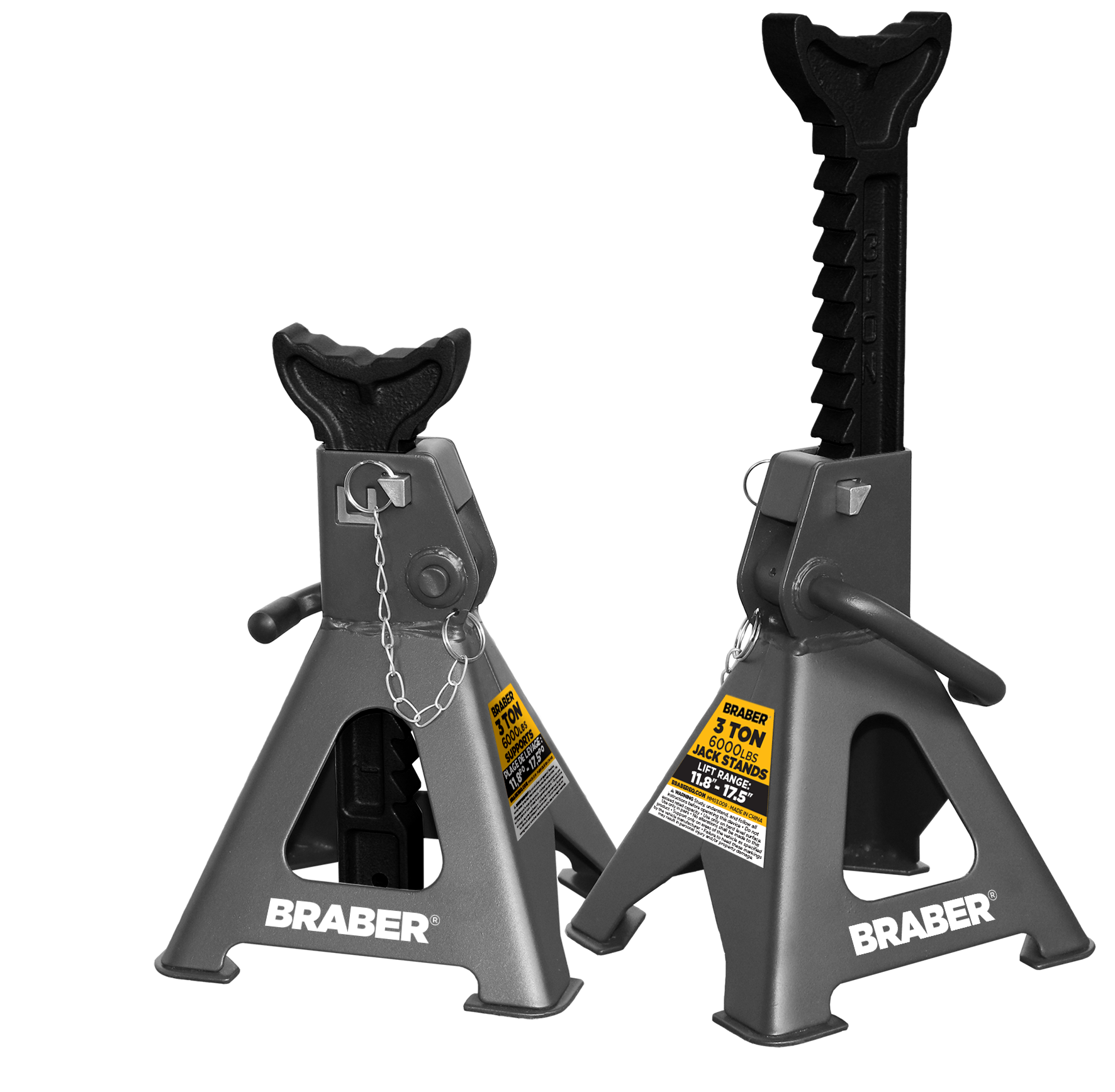 3 Ton Jack Stands, Set of 2-zoom-1