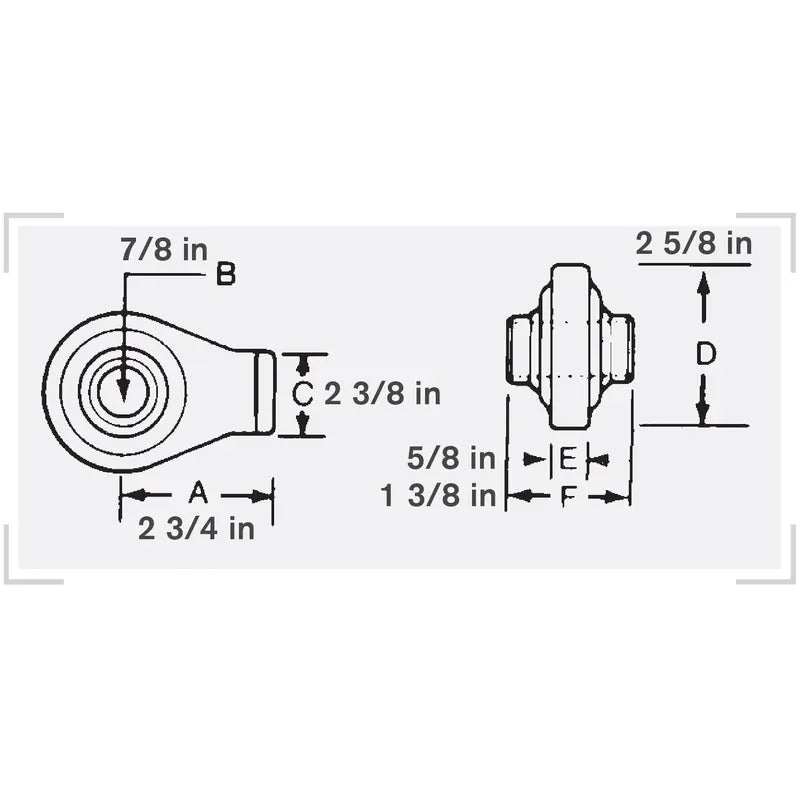 7/8" Lift Arm End, Straight-zoom-2