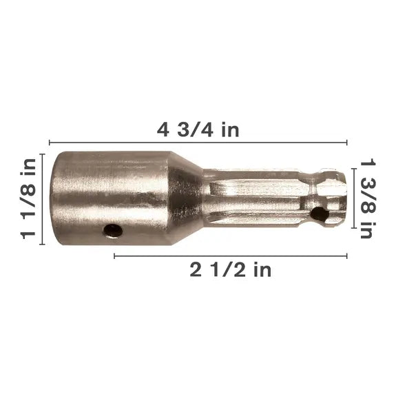 PTO Adapter 1-1/8" 6-Spline to 1-3/8" 6-Spline Pin-Lock – 551PA-zoom-1