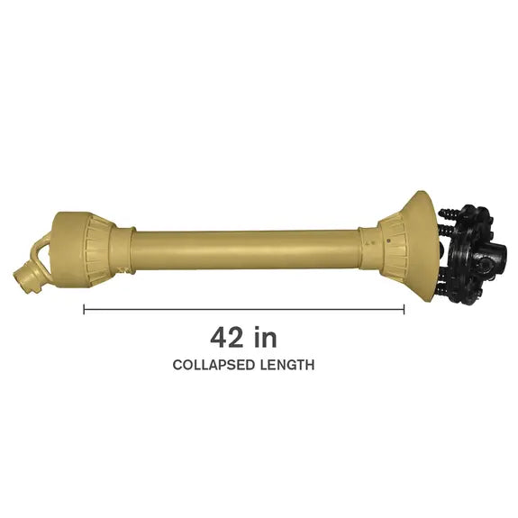 Series 6 Slip Clutch PTO Driveline 42" 1-3/8" 6-Spline 64 HP – 69.888.040