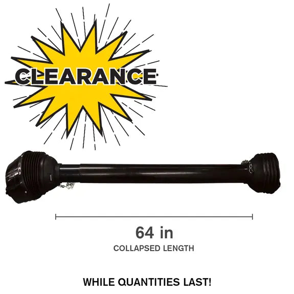 Walterscheid CV PTO Driveline 64" 1-3/8" 6-Spline 53 HP – 69.999.001-zoom-