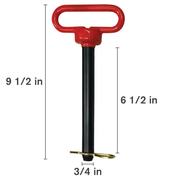 3/4" X 6-1/2" Red Hitch Pin