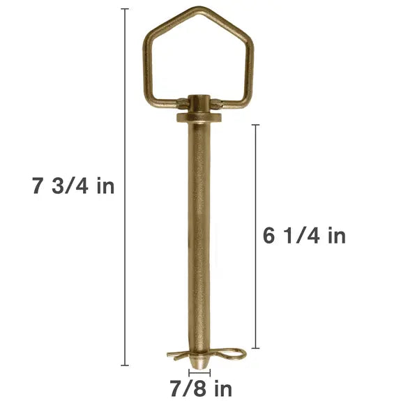 7/8" x 6-1/4" Swivel-Handle Forged Hitch Pin with Clip-zoom-1