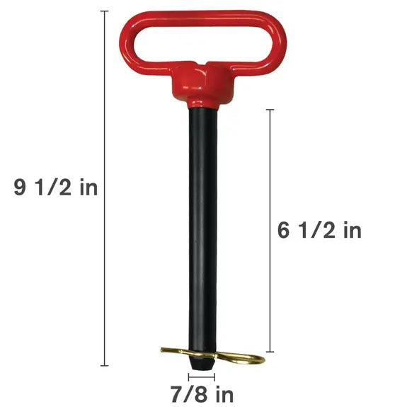 7/8" x 6-1/2" Red Hitch Pin
