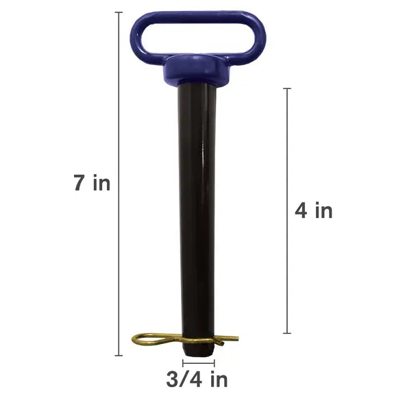 3/4" x 4" Blue Hitch Pin-zoom-