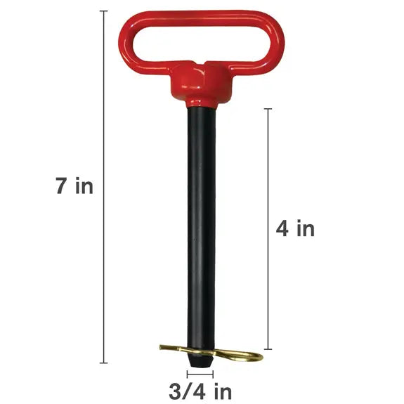 3/4" x 4" Red Hitch Pin