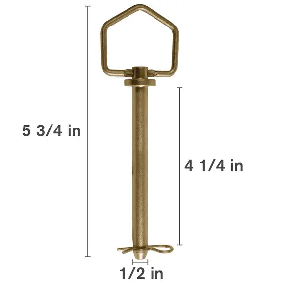 1/2" x 4-1/2" Swivel-Handle Forged Hitch Pin with Clip