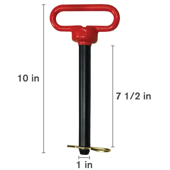 1" x 7-1/2" Red Hitch Pin-1