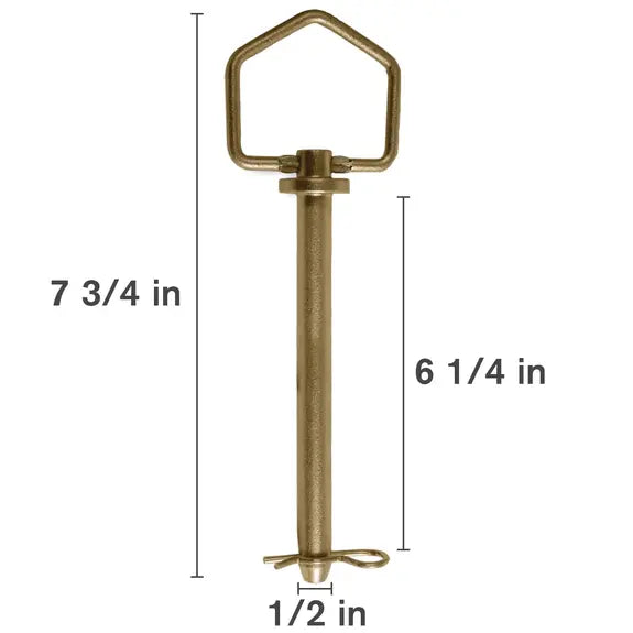 1/2" x 6-1/2" Swivel-Handle Forged Hitch Pin with Clip
