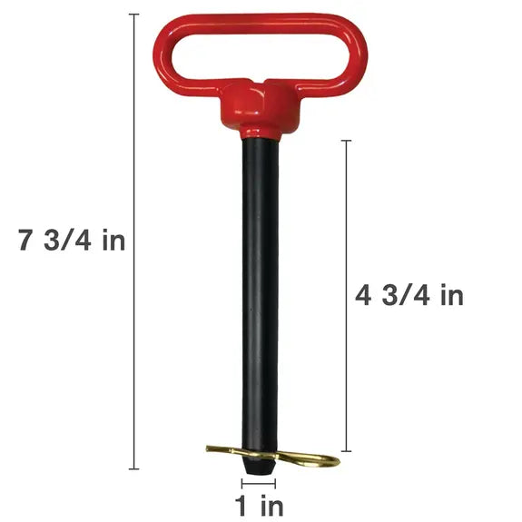 1" x 4-1/2" Red Hitch Pin