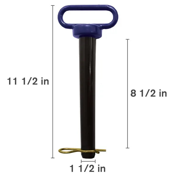 1-1/2" x 8-1/2" Blue Hitch Pin-zoom-1