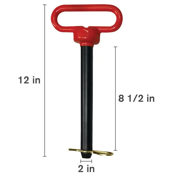2" x 8-1/2" Red Hitch Pin-1