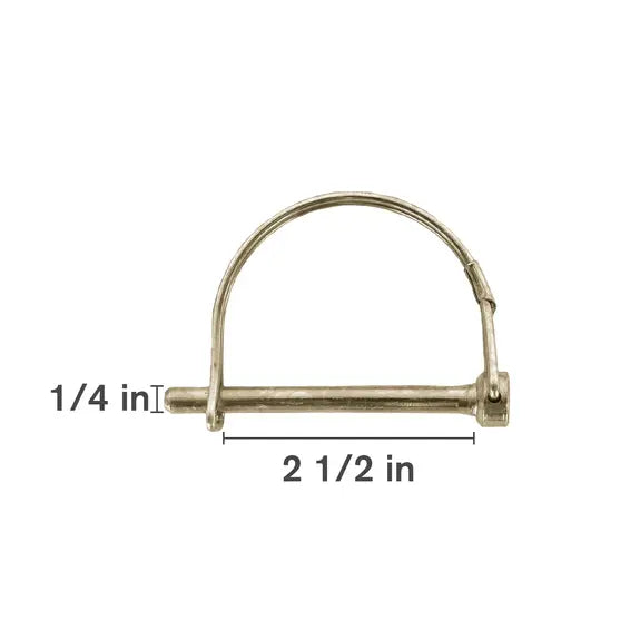 Round-Loop Locking Pins 1/4" × 2-1/2" Snapper-Style 10-Pack – 903PA-1