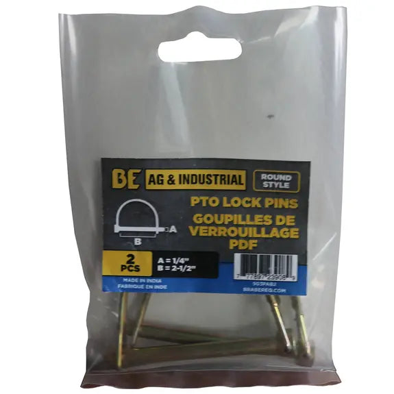 Round-Loop Locking Pins 1/4" × 2-1/2" Snapper-Style 2-Pack – 903PAB2-1