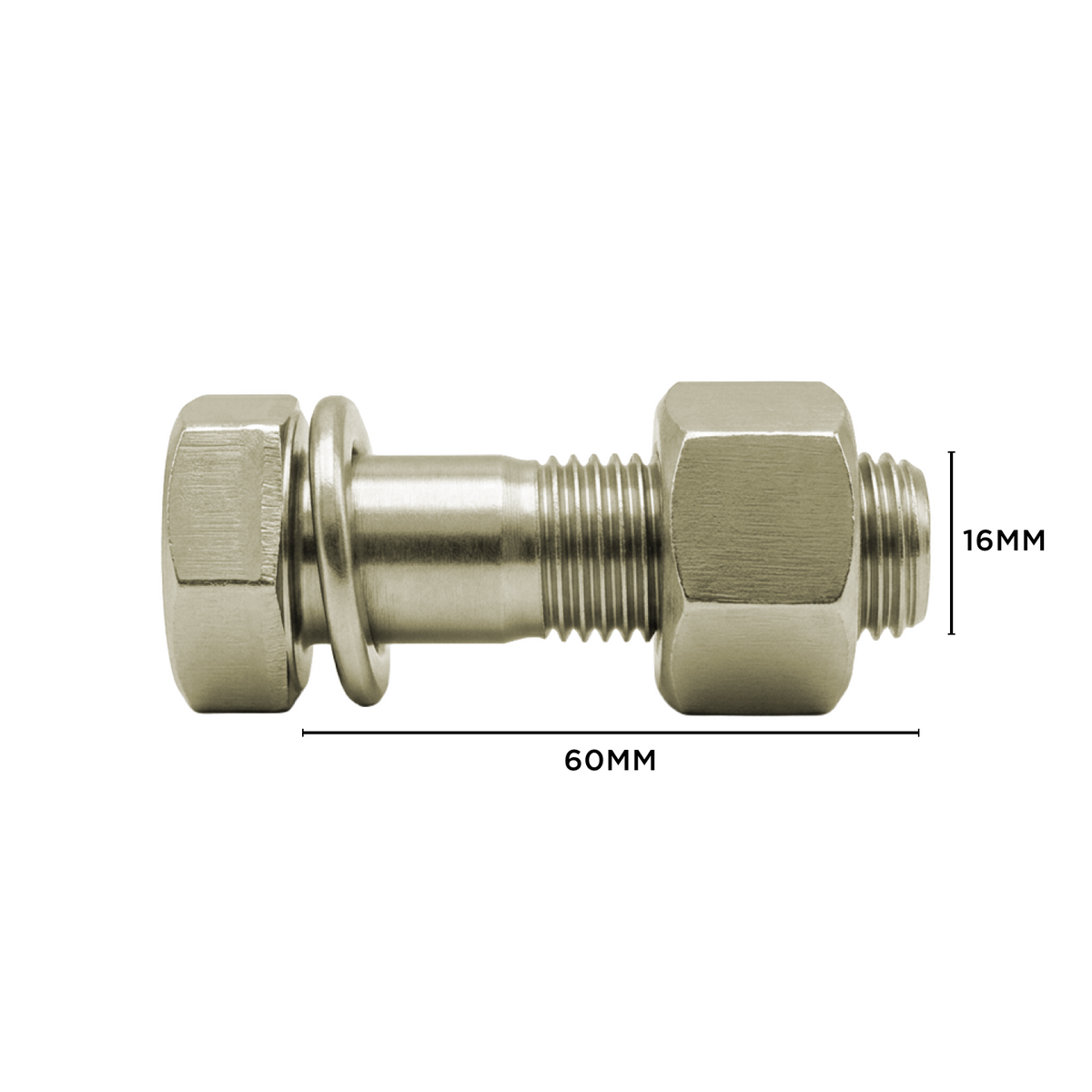 Tiller Bolt Assembly 16mm x 60mm - 05.000.009