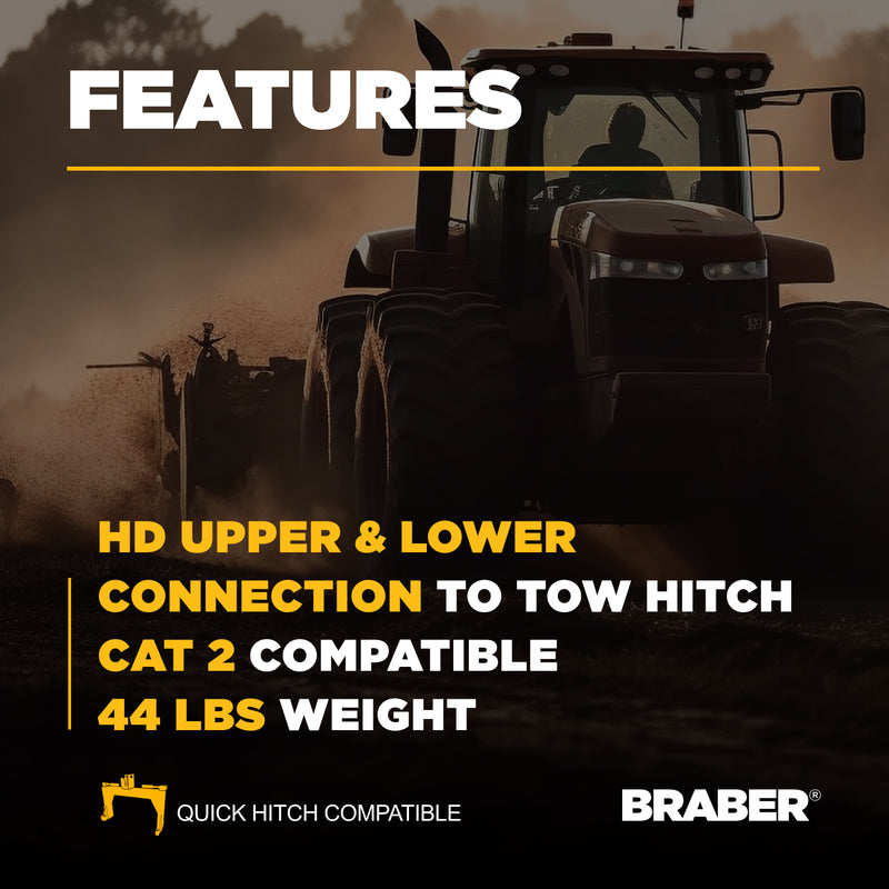 3-Point Tow Hook CAT 2 Quick Hitch Compatible – 64.500.343Q-zoom-