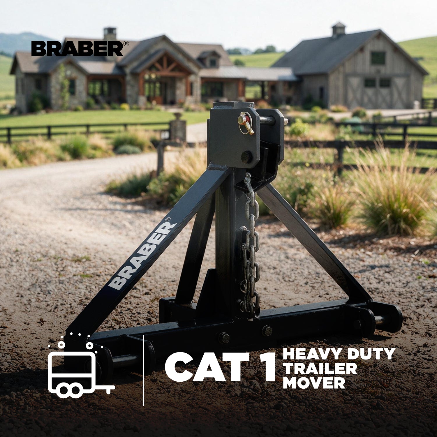 3-Point Trailer Mover 2-5/16" Ball & 2" Receiver – 64.500.344