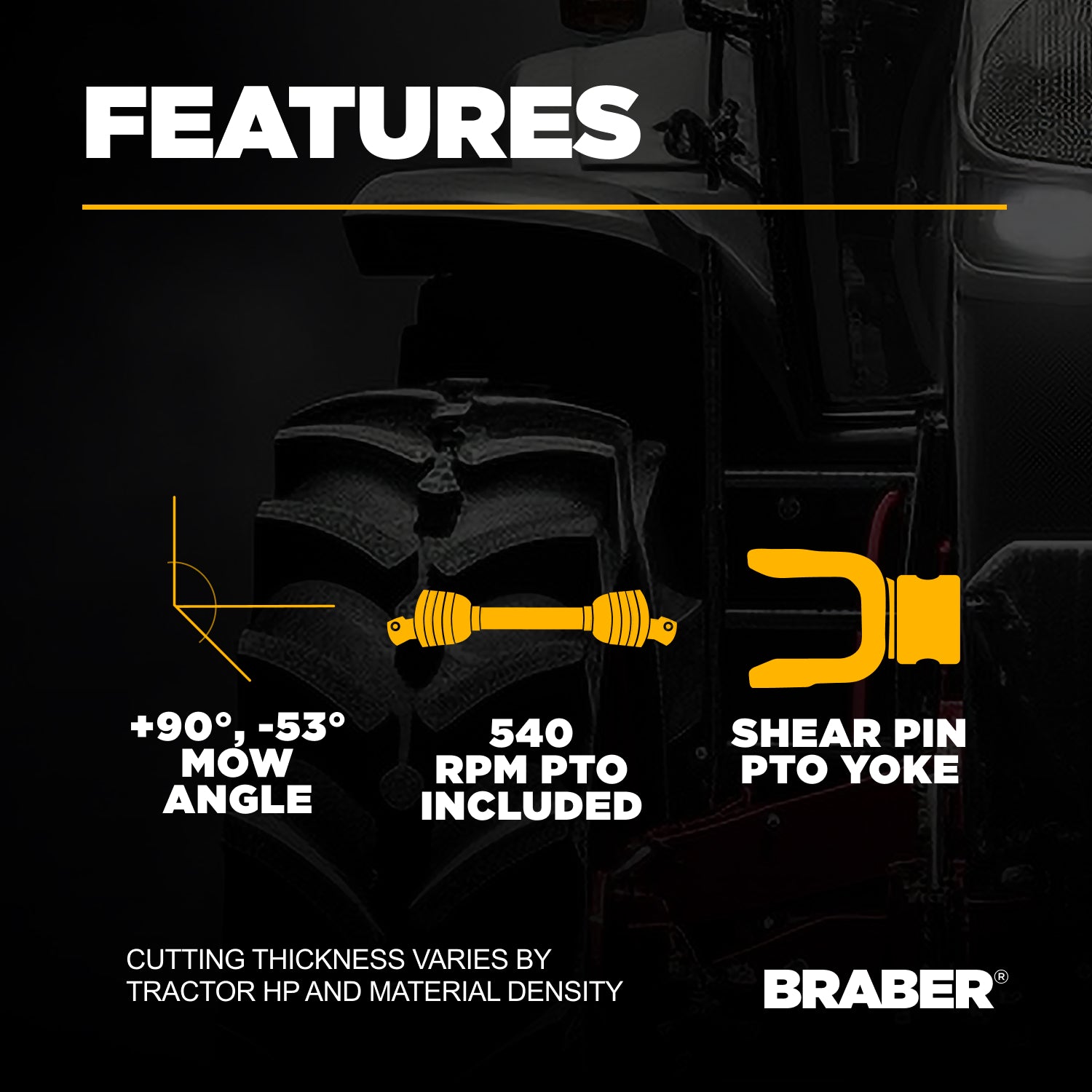 3-Point PTO Offset Boom Mower 63" 30/50 HP – BE-AGL165F-zoom-6