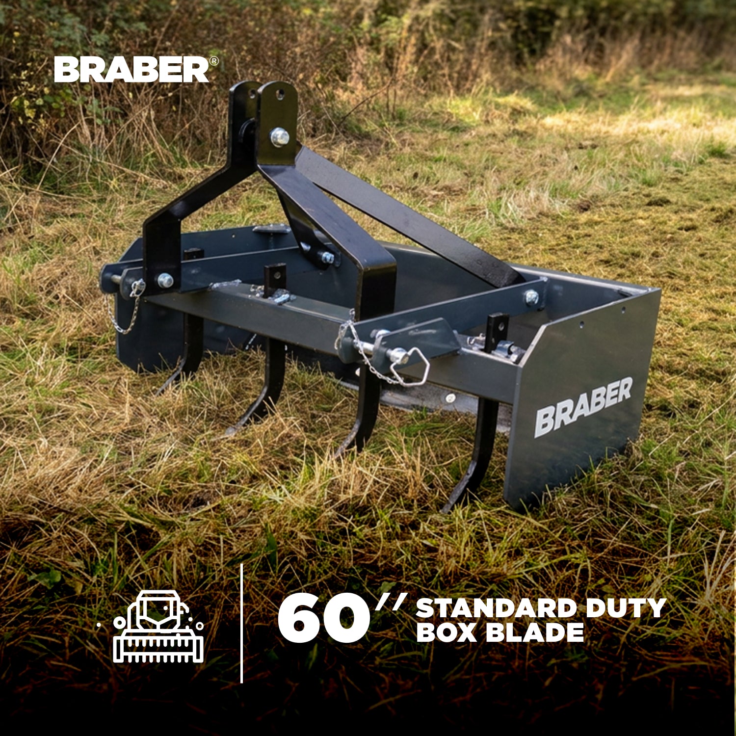 3-Point Box Blade 5' up to 50 HP – BE-BBR5N-2