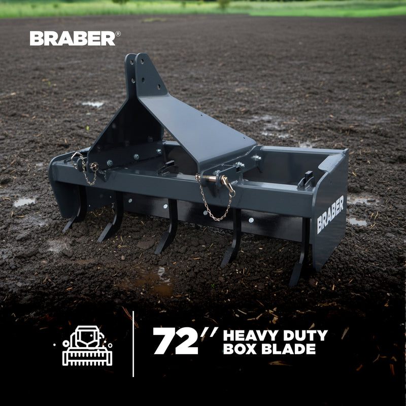 3-Point Box Blade 6' Heavy-Duty up to 50 HP – BE-BBR6ND-zoom-