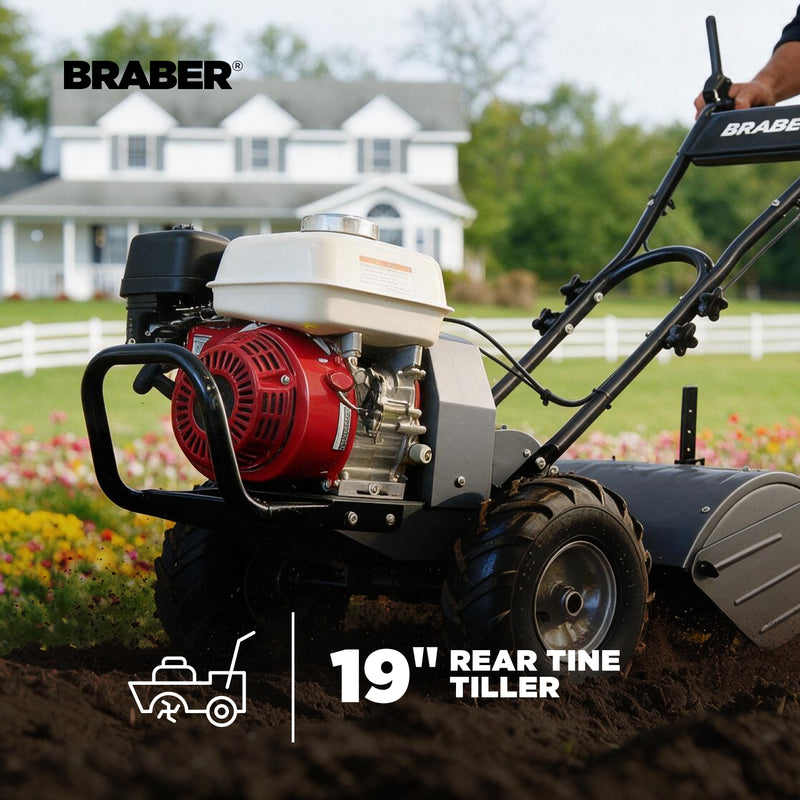 Rear Tine Tiller 19" Honda GX200 – BE-BRTH65-zoom-