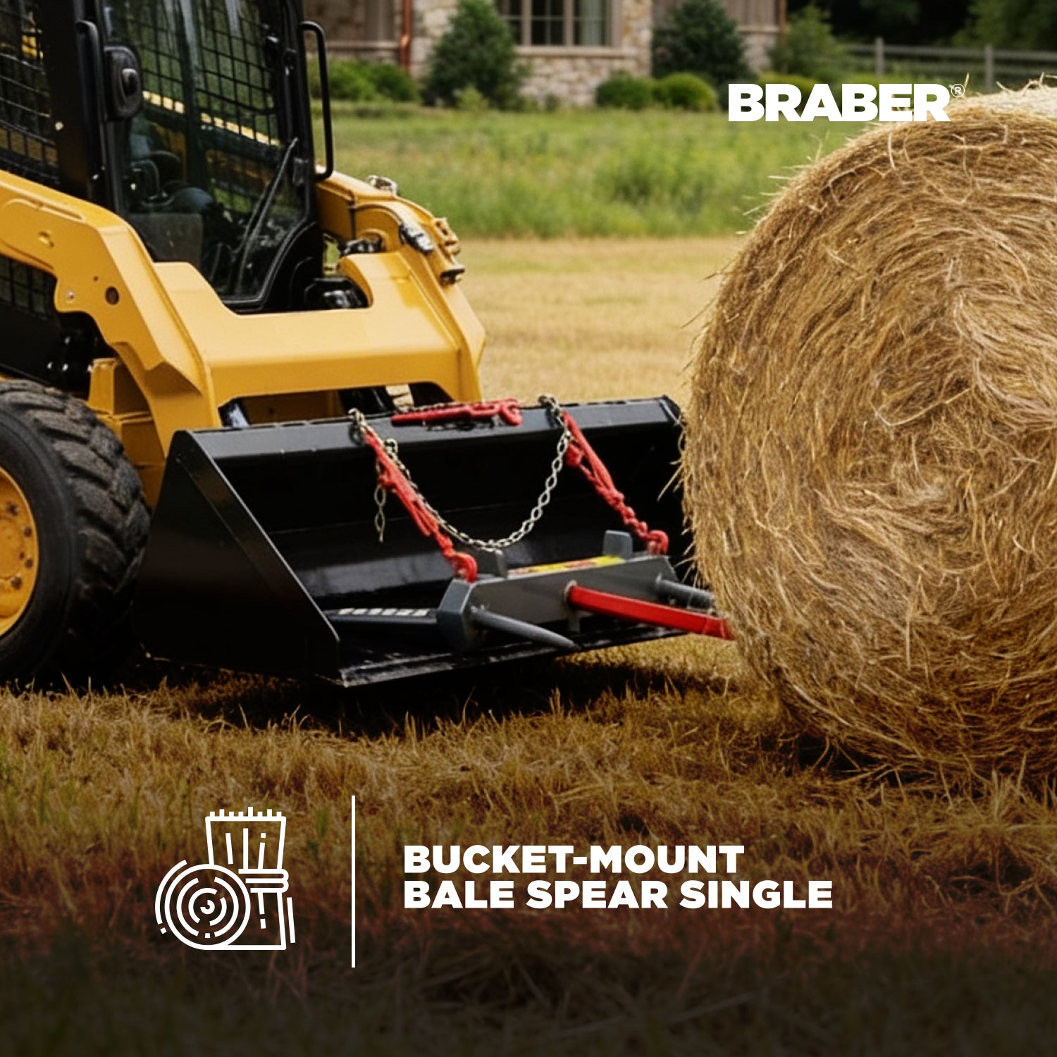 Bucket-Mount Bale Spear Single 2000 lb – BE-BSBM1N-zoom-2