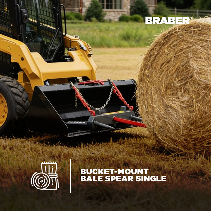 Bucket-Mount Bale Spear Single 2000 lb – BE-BSBM1N-zoom-