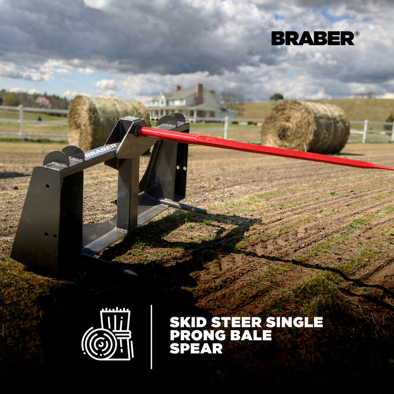 Skid Steer Double-Prong Bale Spear 39" – BE-BSD39BO500G-zoom-
