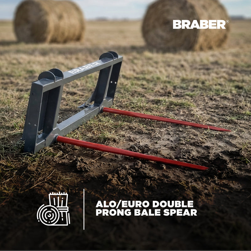 Euro/ALO Double-Prong Bale Spear 49" – BE-BSD49EUROG-zoom-