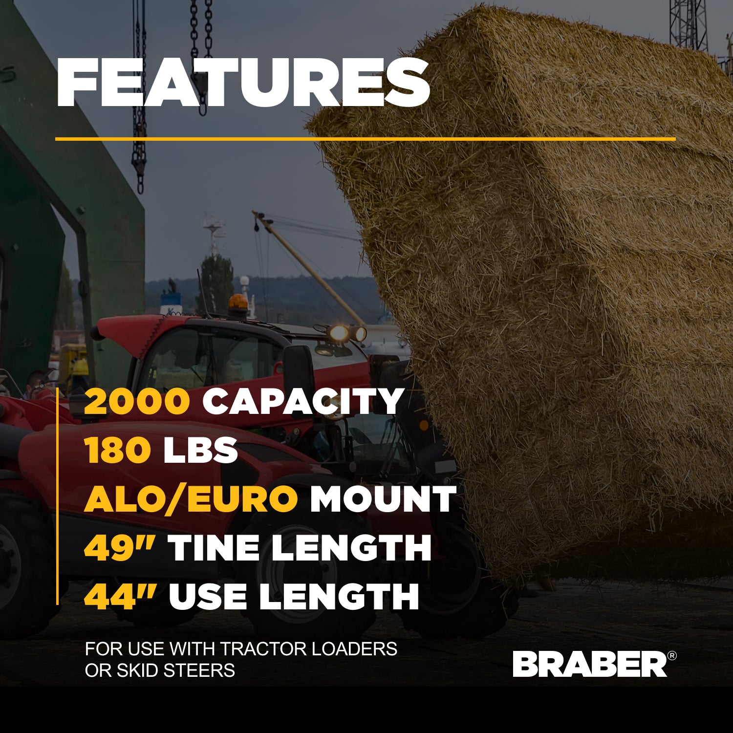 Euro/ALO Double-Prong Bale Spear 49" – BE-BSD49EUROG-4