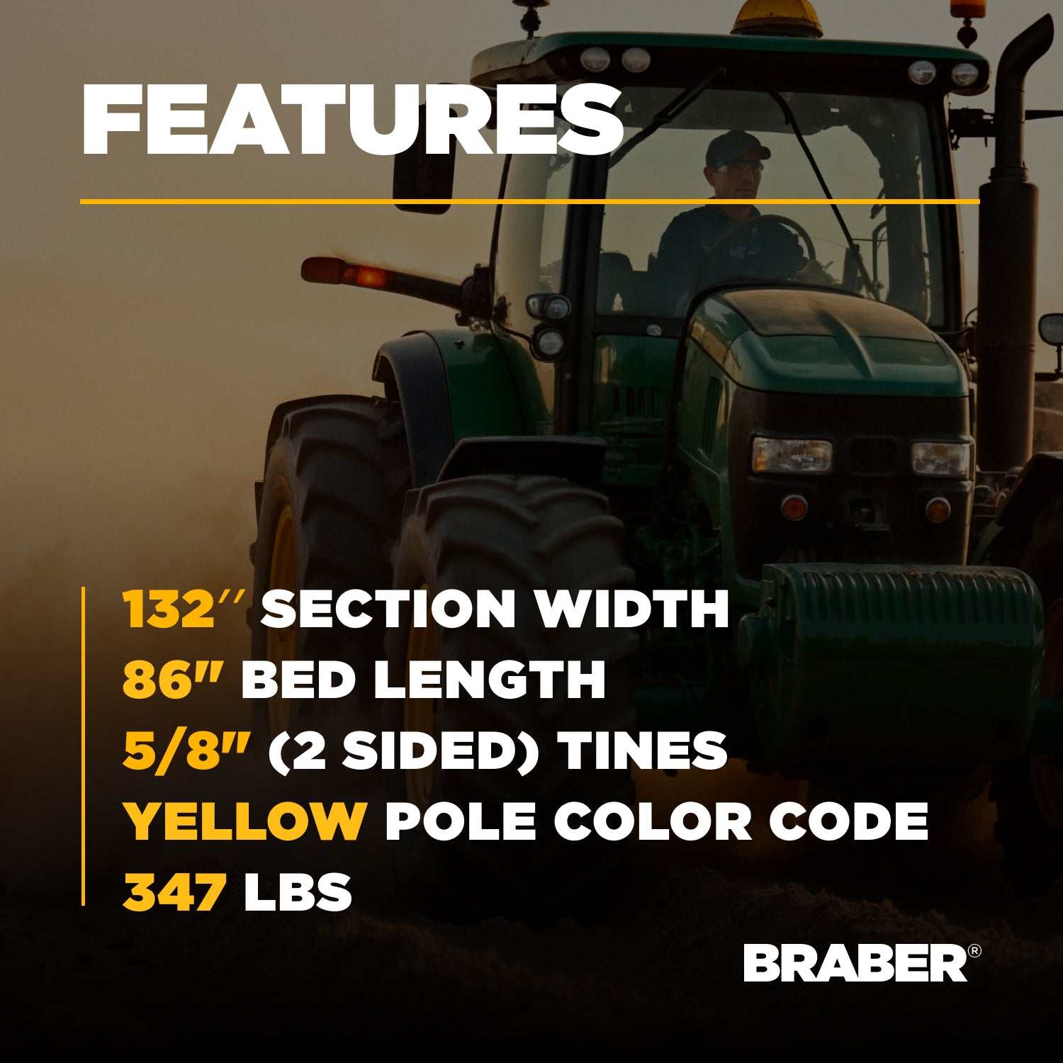 Tow-Behind Chain Harrow 11' Super Heavy-Duty – BE-CH11G-4