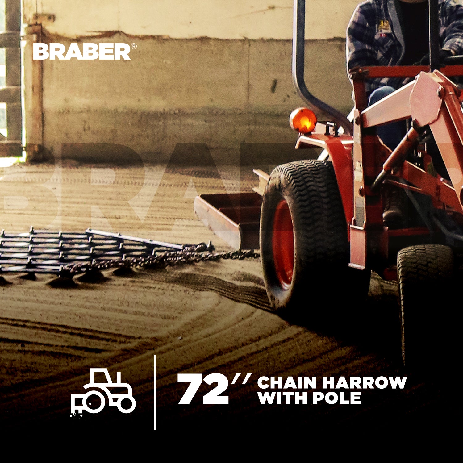 Tow-Behind Chain Harrow 6' – BE-CH6G