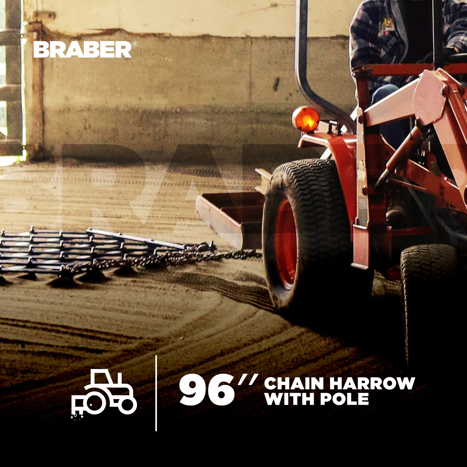 Tow-Behind Chain Harrow 8' – BE-CH8G-zoom-2