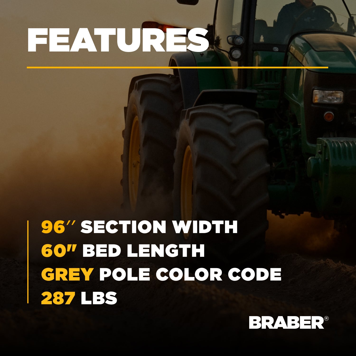 Tow-Behind Chain Harrow 8' – BE-CH8G-zoom-4
