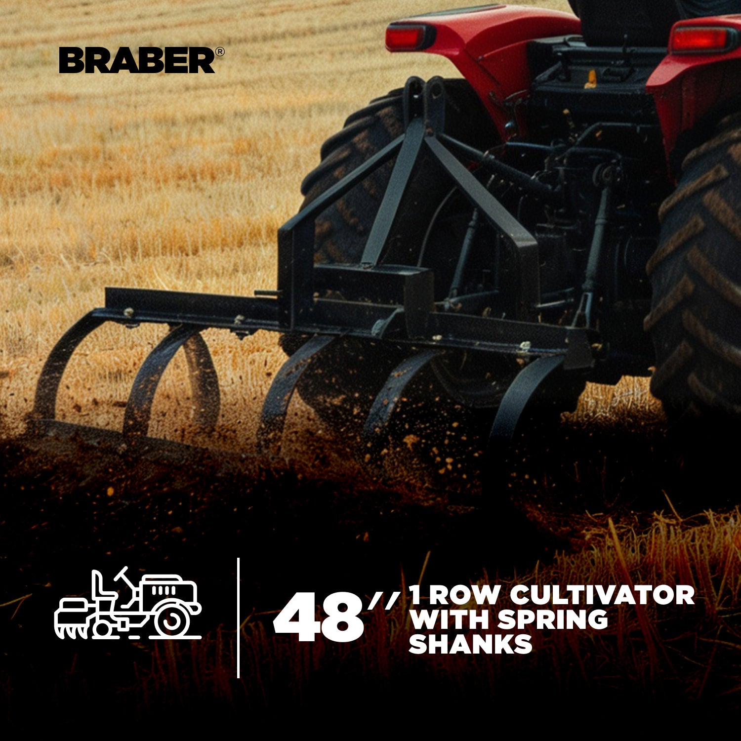 3-Point Single-Row Cultivator 48" – BE-FC1RN