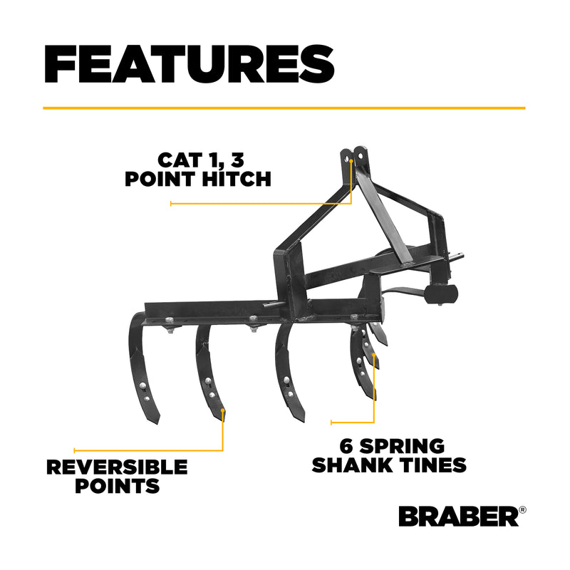 3-Point Single-Row Cultivator 48" – BE-FC1RN-zoom-