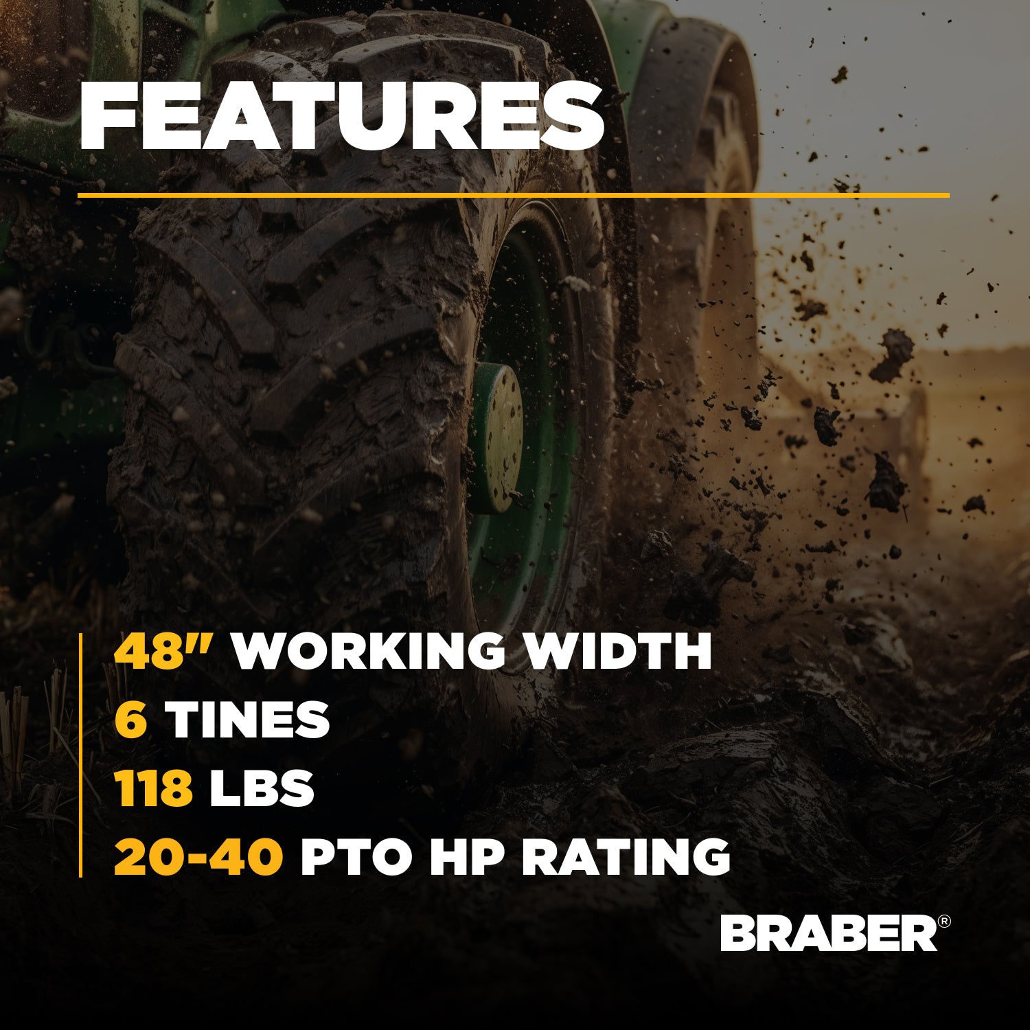 3-Point Single-Row Cultivator 48" – BE-FC1RN-4