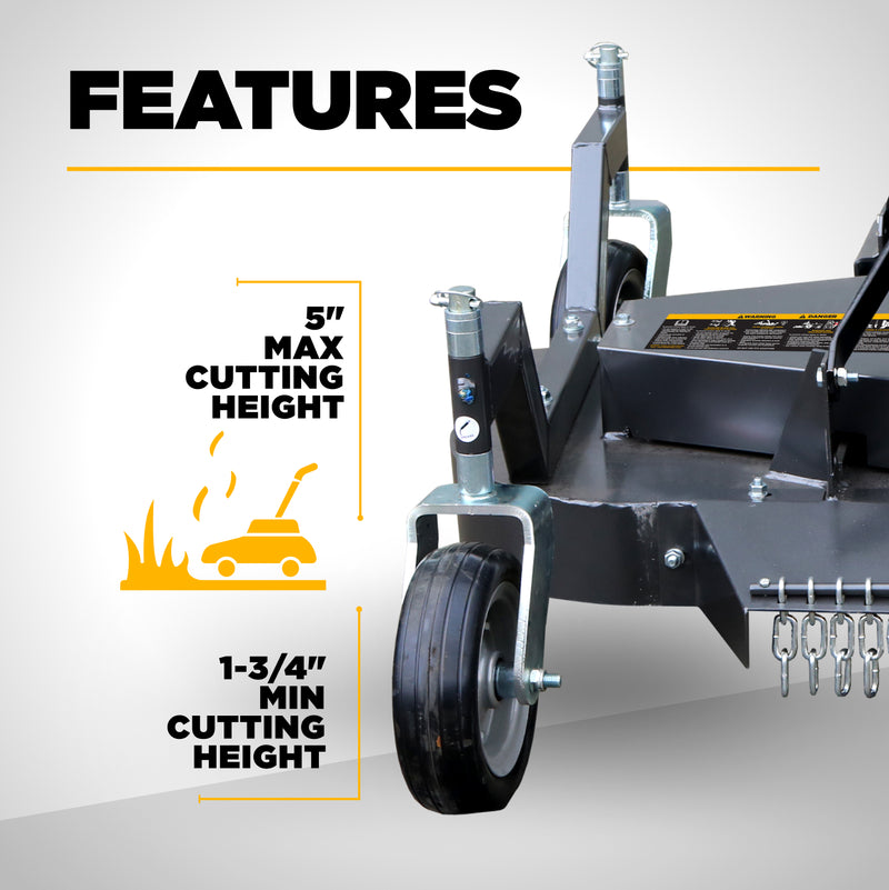 3-Point PTO Deluxe Finish Mower 48" Rear Discharge – BE-FM48RDGS-zoom-