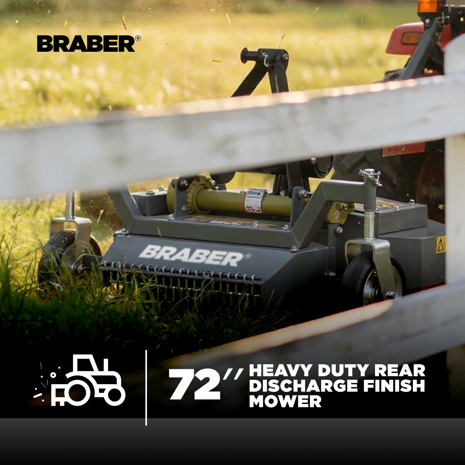 3-Point PTO Deluxe Finish Mower 72" Rear Discharge up to 40 HP – BE-FM72RDGS-zoom-2