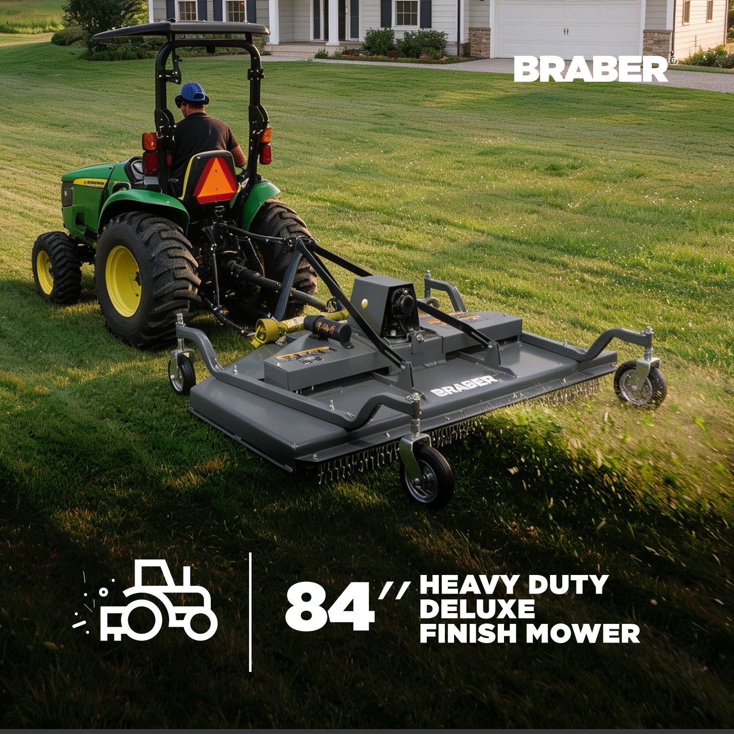 Heavy-Duty 3-Point PTO Finish Mower 84" Rear Discharge up to 75 HP – BE-FM84RDHDG-zoom-2