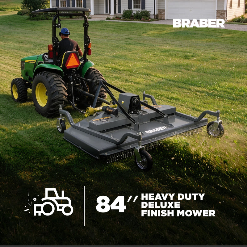 Heavy-Duty 3-Point PTO Finish Mower 84" Rear Discharge up to 75 HP – BE-FM84RDHDG-zoom-