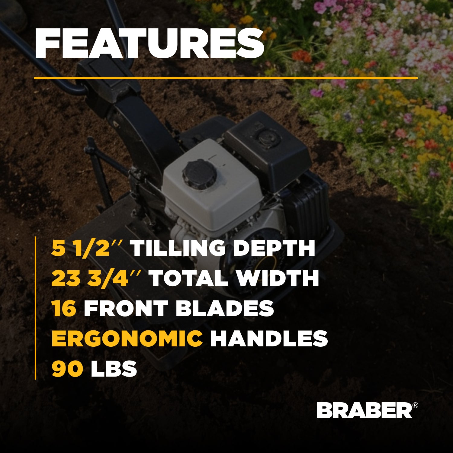 Front Tine Tiller 21-1/2" 99cc – BE-FTTR23-zoom-3