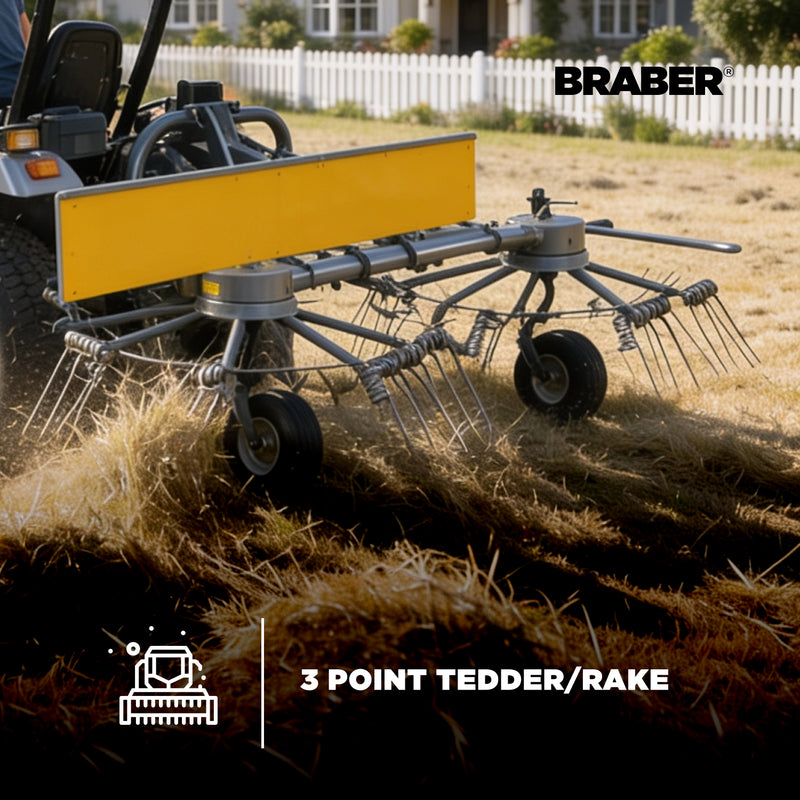 3-Point PTO Rotary Rake 96" up to 20 HP – BE-GR250DR-zoom-