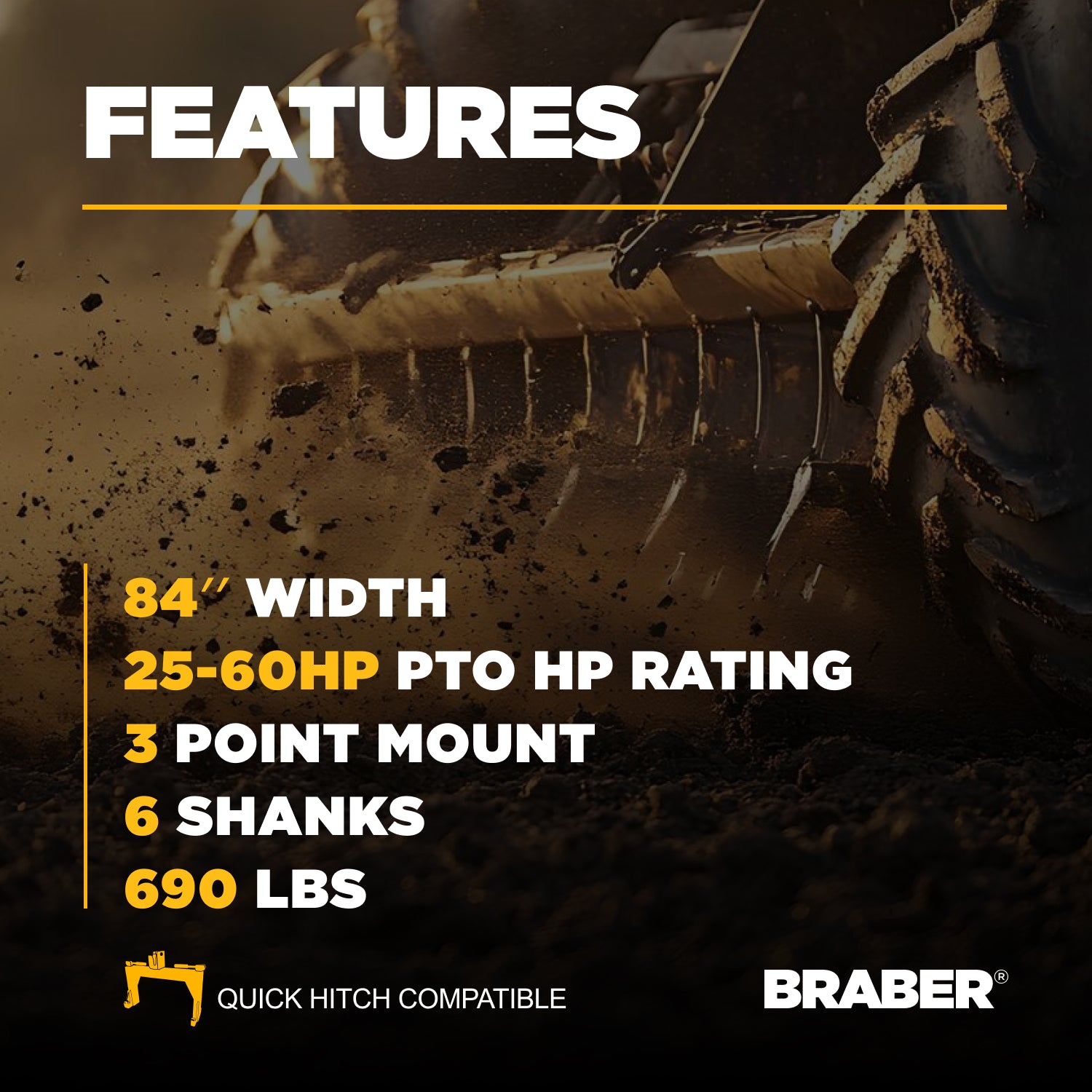 3-Point Box Grader Scraper 84" 25/60 HP – BE-GS07N-zoom-4